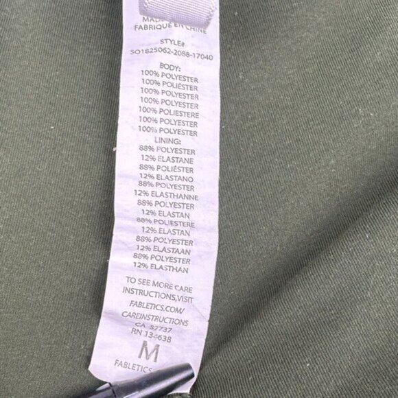 Fabletics 2 in 1 Maggie Floral Pull On Elastic Waist Zip Pockets Shorts US M - Picture 9 of 11